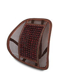 Miếng Tựa Lưng Ghế Hạt Gỗ - Miếng Tựa Lưng Ghế Ô Tô, Xe Hơi - Hàng Chính Hãng miDoctor - Màu Gỗ Ngẫu Nhiên