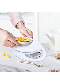 Cân Tiểu Ly Điện Tử Mini Nhà Bếp Cân Thực Phẩm Loại 5Kg Tiện Lợi Cân Tiểu Ly Điện Tử Nhà Bếp Mini Làm Bánh Đồ Ăn Nguyên Liệu Chính Xác Cao Tặng Kèm Pin