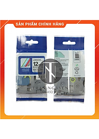 Nhãn In đa lớp Tz2-231 - Đen nền trắng 12mm x 8m - Hàng nhập khẩu