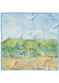 90x90cmKhăn bandana lụa quấn áo BlackPink - Khăn quàng cổ lụa vuông họa tiết tranh cổ điển Picaso