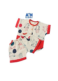 Bộ quần áo ngắn unisex họa tiết Lạc đà đỏ thun da cá - AICDBTHPAJ1E - AIN Closet