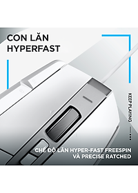 Chuột game có dây Logitech G502 X  – switch LIGHTFORCE hybrid, Cảm biến Hero 25K, 13 nút macro, tương thích Windows/Mac OS - Hàng chính hãng