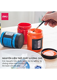 Màu Acrylic 300ml cao cấp dạng hũ Deli - Tô đất sét, đất nặn tự khô, vẽ vải, giày, đa chất liệu, tươi sáng, nhanh khô - Nhiều màu sắc - 73875
