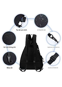 Balo Đựng Vợt Pickleball Dạng Đeo Chéo,Đeo Lưng Nhiều Ngăn, Chất Liệu Vải Cao Cấp Chính Hãng Đại Nam Sport