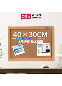 Bảng Ghim Lie Gỗ Bần Khung Gỗ Kết Hợp Bảng Từ Trắng Bút Lông Deli - Treo Dán Tài Liệu Bảng Note Treo Tường Dán Ghi Chú Thông Báo Tranh Ảnh Tặng Kèm Phụ Kiện - Nhiều kích cỡ