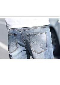 Quần Jeans Nam Xanh Bạc Skinny Ôm Body Chất Co Giãn SZone SQ605