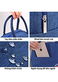 Túi Đựng Hộp Cơm Có Lớp Giữ Nhiệt Và Chống Thấm Phong Cách Hàn Quốc PaKaSa - Hàng Chính Hãng 