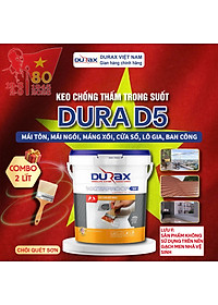 [Hàng Chính Hãng - BH 2 Năm]Keo chống thấm DURAX trong suốt - Chống thấm nền gạch, gỗ công nghiệp(DUARX trong suốt 1 kg)