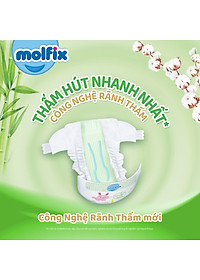 Tã/bỉm dán Molfix Thiên nhiên Jumbo L (9kg - 13kg) - Gói 40+6 miếng