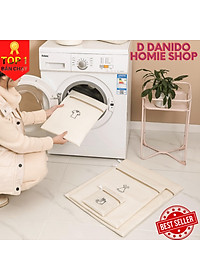SET 6 túi giặt siêu dày 3 lớp cao cấp - Combo 6 túi lưới bảo vệ quần áo dùng cho máy giặt 3 lớp siêu bền tiện dụng chính hãng D Danido