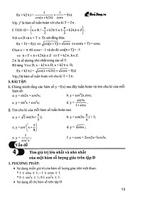 Sách Kĩ Thuật Giải Nhanh Bài Toán Hay Và Khó Đại Số Giải Tích 11