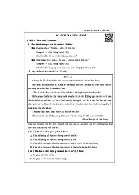 Đề Kiểm Tra Tiếng Việt 4 - Tập 2