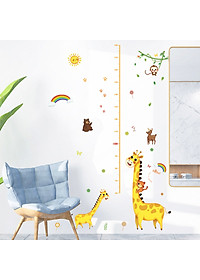 Decal dán tường Mẫu Đo chiều cao có sẵn keo chỉ cần bóc dán