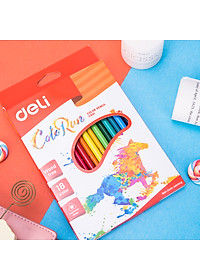Bút Chì Màu Deli EC00110 - 18 Màu