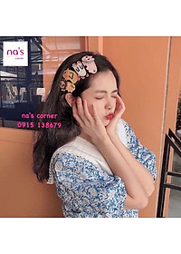 Kẹp tóc mái Hàn quốc len đan thêu handmade hoạt hình hình thú dễ thương ngộ nghĩnh dạng kẹp bật hairclip