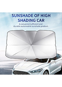 Ô che nắng, chắn tia UV kính lái ô tô đa năng - Chất liệu: (vải dù) keo bạc titan - Kích thước: 80x145cm