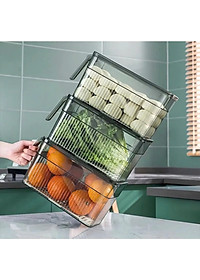 Hộp Đựng Thực Phẩm 3L Có Nắp Tách Nước Và Tay Cầm Tiện Lợi – Hộp Bảo Quản Đồ Ăn Tủ Lạnh - Hộp Lạnh - HÀNG CHÍNH HÃNG MINIIN