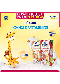 Thùng sữa nước trái cây Nutricare Smarta Grow (vị dâu) dinh dưỡng cho trẻ thấp còi (110ml)