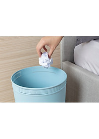 Thùng Rác Nhựa Tròn Cao Cấp 15 Lít Inochi Nhật Bản - Màu Sắc Rất Đẹp Với 4 Gam Màu Trung Tính (266 x 266 x 337 mm)  - Giao màu ngẫu nhiên