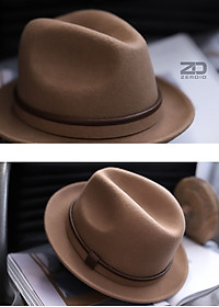 Mũ Phớt Nam Lông Cừu Cao Cấp, Nón Fedora Phong Cách Cổ Điển MP049