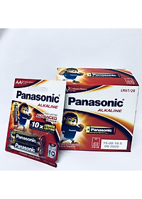 Hộp pin (12 vỉ 2 viên) pin Kiềm Alkaline Panasonic AA LR6T/2B-Hàng chính hãng