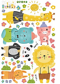 Decal dán tường các con vật SK9320