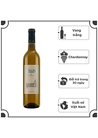 Rượu Vang Trắng Đà Lạt Ladofoods Excellence 750ml 12% - Không kèm hộp