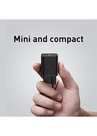 Adapter Cóc củ sạc type c sạc nhanh 20W chuẩn PD 3.0 Type-C hiệu Baseus Super Si trang bị chip sạc thông minh cho iPhone 12 / iPad Pro 2020 / Samsung / Oppo / Huawei / Vivo (phiên bản đầu cắm US-UK) - Hàng nhập khẩu