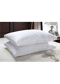 1 Gối Lông Vũ Microfiber Sài Gòn 47x67cm - tặng kèm túi xách sang trọng