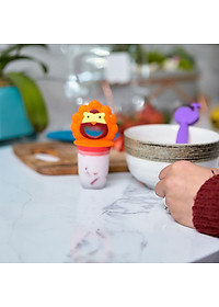 Túi nhai ăn dặm chống hóc silicon kèm gặm nướu và nắp làm kem cho bé Marcus & Marcus, từ 6 tháng - Marcus