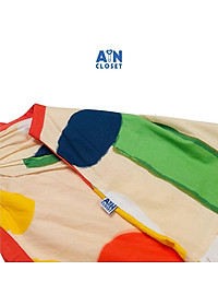 Đầm bé gái họa tiết Cổ Yếm cam túi tim cotton - AICDBGKGJLPU - AIN Closet