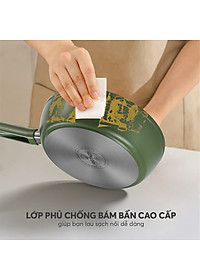 Chảo phủ sứ cao cấp Elmich Olive EL-5965OV nhiều size, Hàng chính hãng, dùng được mọi bếp - JoyMall