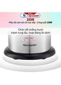 Máy Vắt Cam Sharp EJ-J130-ST - Hàng Chính Hãng