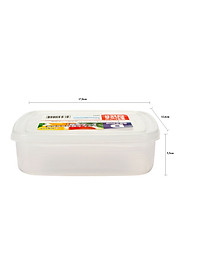 Combo 04 hộp nhựa cao cấp bảo quản thực phẩm Nakaya hình chữ nhật (Full size) - Nội địa Nhật Bản