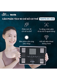  Cân điện tử kết nối điện thoại thông minh, phân tích 10 chỉ số cơ thể Tanita BC-402 Nhật Bản