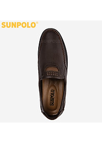 Giày Lười Nam Da Bò SUNPOLO SU4010 (Đen, Nâu)
