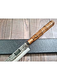 DAO BẾP PHÚC SEN -  DAO BẾP SASHIMI MẶT HOA VĂN MÃ Sk1 N4