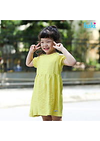 Váy bé gái_đầm cộc tay hở vai chính hãng HAKI, váy mùa hè cho bé, đầm trẻ em, váy thiết kế cho bé 10-27kg HK521