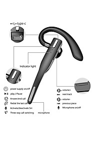 Bluetooth Mới Kinh Doanh Tai Nghe Tai Nghe Nhét Tai Không Dây Đơn Tay Nghe Dành Cho Lái Xe HD Gọi Tai Nghe Micro Kinh Doanh Tai Nghe