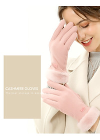 Găng tay nữ giữ ấm mùa đông eXtreme GT1201 vải nhung chống gió, chống mài mòn, cảm ứng điện thoại