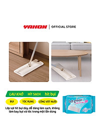 Khăn Giấy Hít Bụi 3D LET-GREEN | Hít Sạch Bụi Mịn, Tóc, Lông Thú Cưng | 20 Miếng/Bao