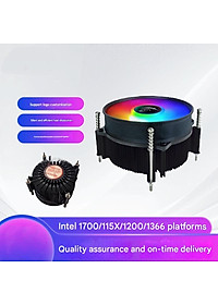 Quạt tản nhiệt CPU Led rainbow T80 for Intell lõi đồng nguyên chất cho máy tính hàng nhập khẩu