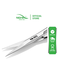 Kéo Cắt Chân Mày Thép Không Gỉ Inox Kềm Nghĩa KM - 603 Cao Cấp - Kéo Tỉa Lông Mày
