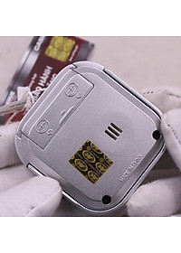 Đồng Hồ Báo Thức Du Lịch - Để Bàn Điện Tử Casio PQ-30-8DF Màu Xám Trắng 6X6cm