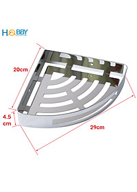 Kệ góc nhà tắm inox 304 loại dày 1.8mm mẫu khoan Hobby Home Decor KG2