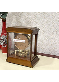 Đồng hồ để bàn Nhật Bản Rhythm CRH176NR06, Kt 23.5 x 28.0 x 15.0cm, 2.5kg Vỏ gỗ. Dùng Pin.