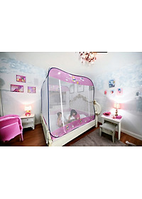 Màn Chụp Đỉnh Vuông Cao Cấp Mộc Miên - Kích Thước 1,6mx2m ( Hình thật )