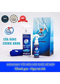  Combo 2 chai lớn 500ml & 1 chai nhỏ 100ml - Xwash For Car chai xịt vệ sinh nội thất xe hơi - Tặng kèm khăn lông cừu