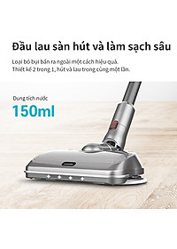 Máy hút bụi không dây Lock&lock ENV356GRY đa năng cầm tay 3 trong 1 (lau sàn, hút bụi, hút bụi giường nệm), động cơ BLDC (350W) - Hàng chính hãng