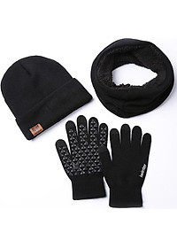 Combo nón, khăn, găng tay len cảm ứng điện thoại